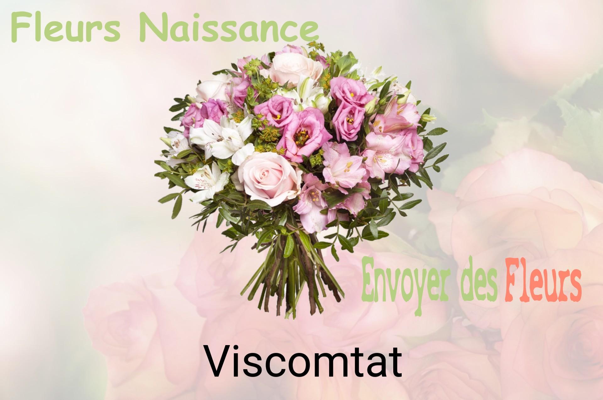 Bouquet de fleurs de naissance livré à Viscomtat